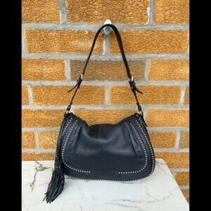 ETRO studded flap leather handbag